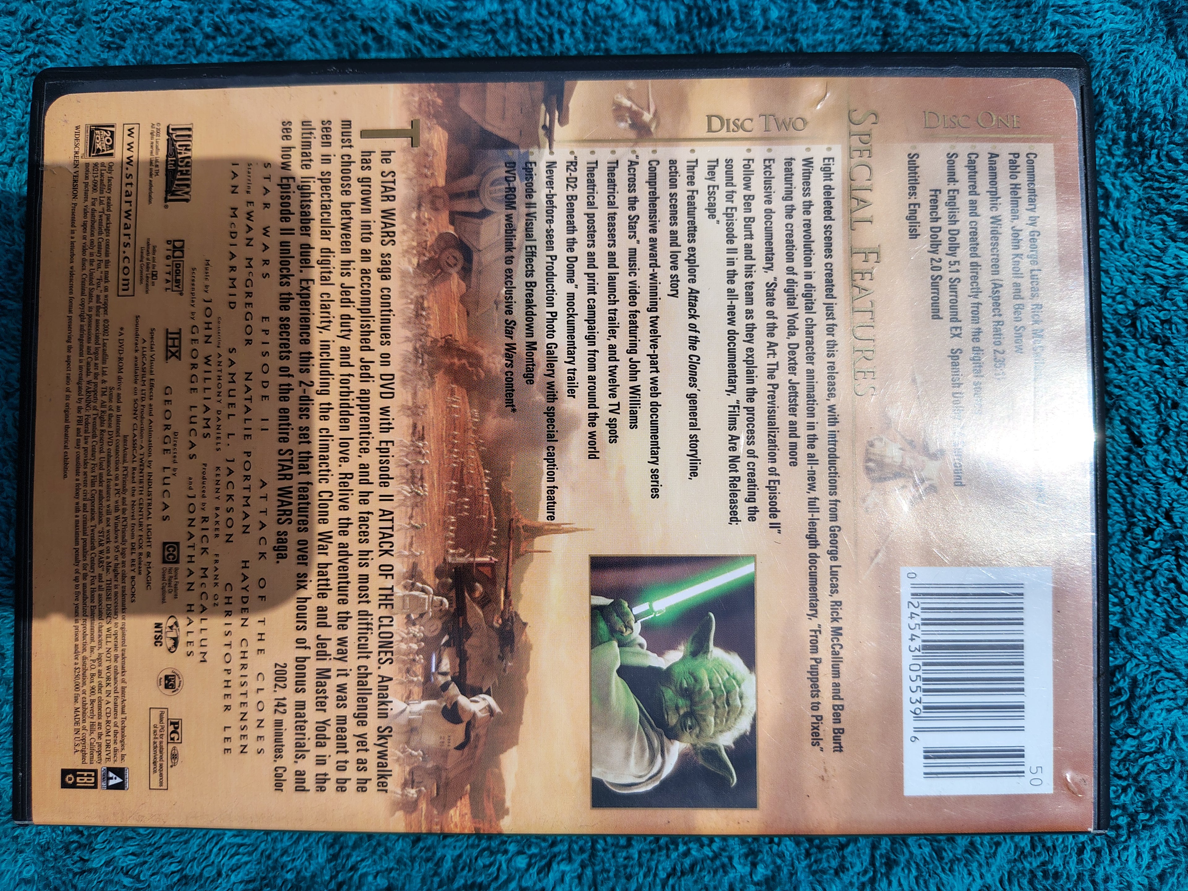 Star Wars Episode II: Attack of the Clones (Widescreen, Digitally Mastered) DVD