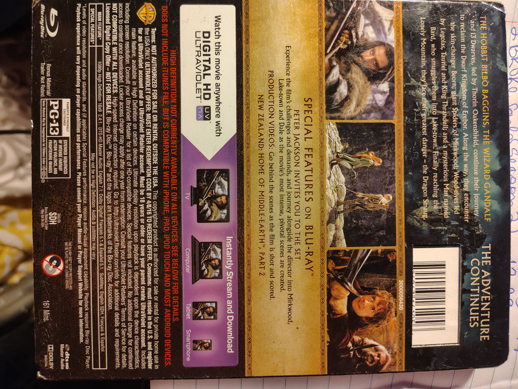 The Hobbit: The Desolation of Smaug (Blu-ray + DVD + Digital HD)