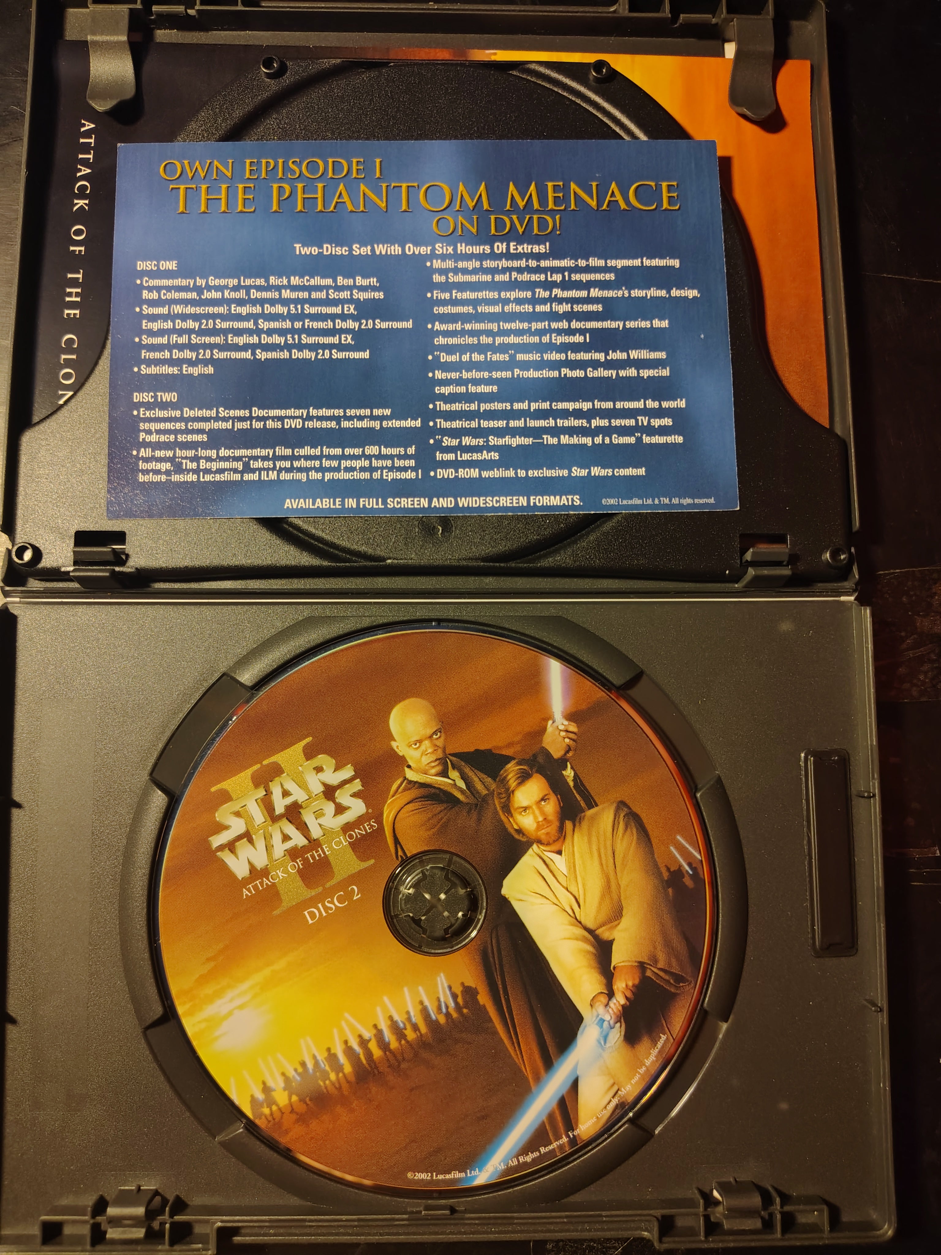 Star Wars Episode II: Attack of the Clones (Widescreen, Digitally Mastered) DVD