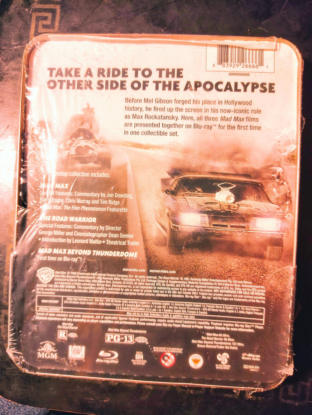 Mad Max Trilogy Steelbook (Blu-ray) - Mel Gibson - Factory Sealed